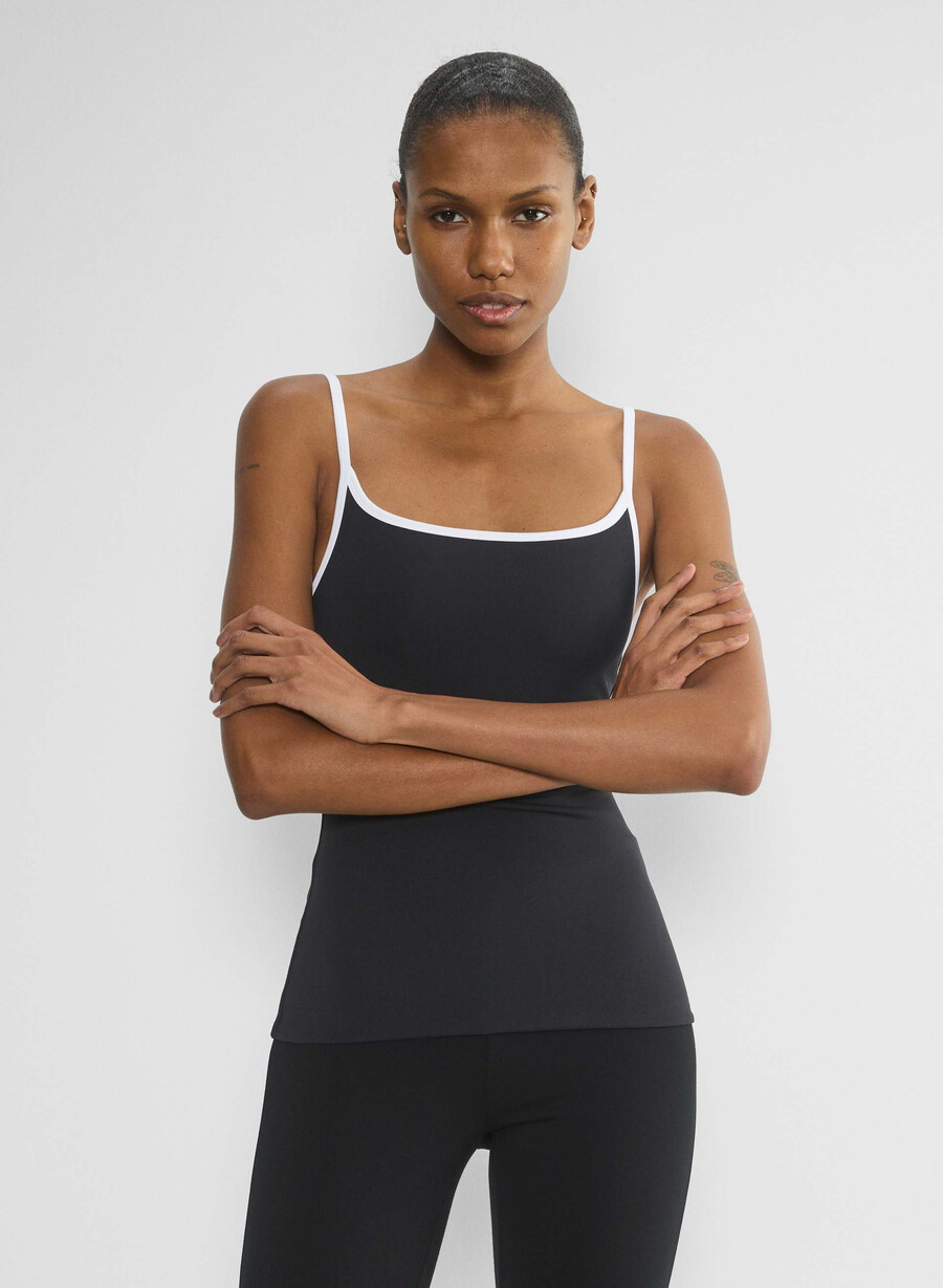 original contour swoop cami tank blackwhite