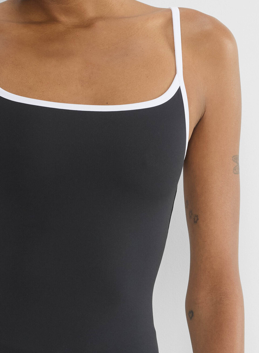 original contour swoop cami tank blackwhite