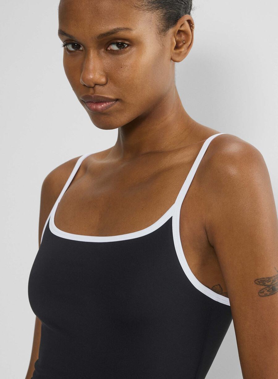 original contour swoop cami tank blackwhite