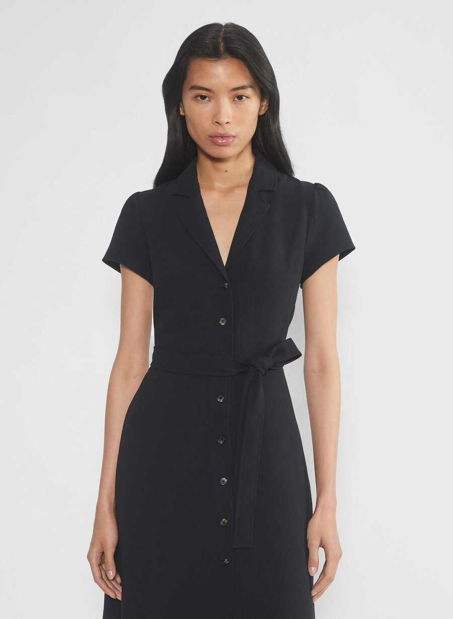shirt dress black