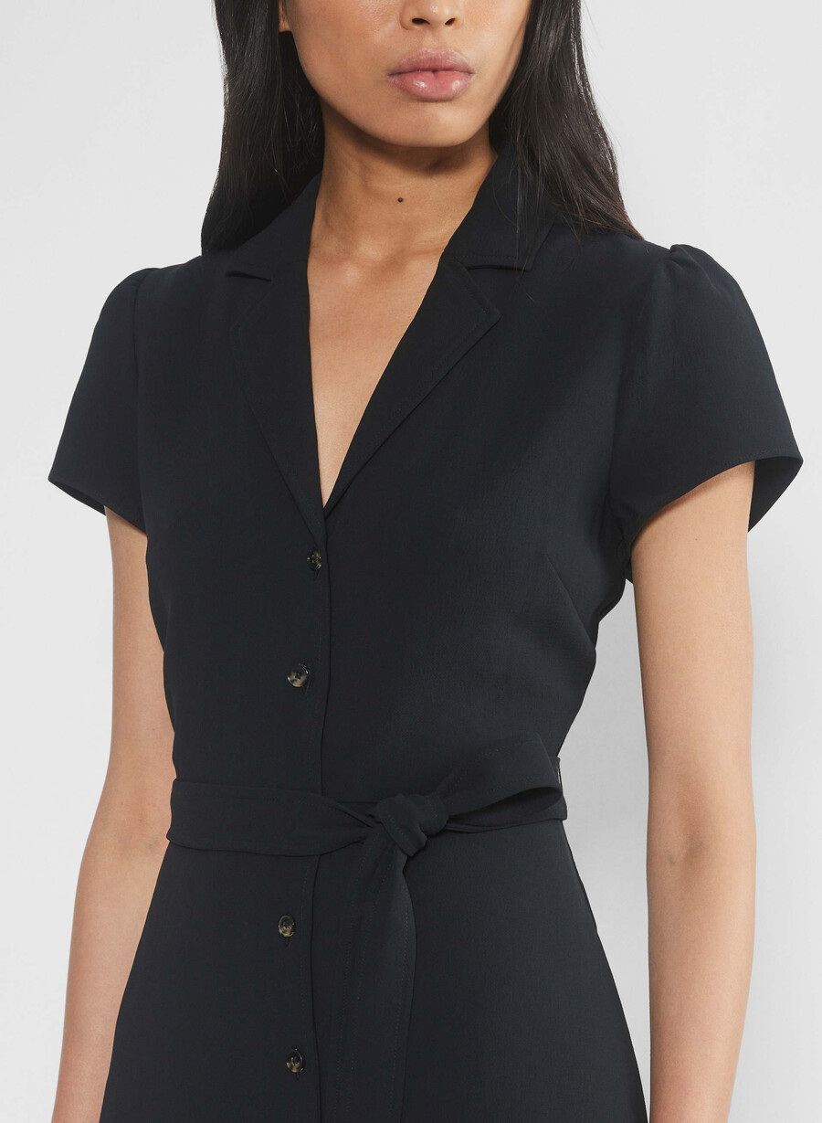 shirt dress black