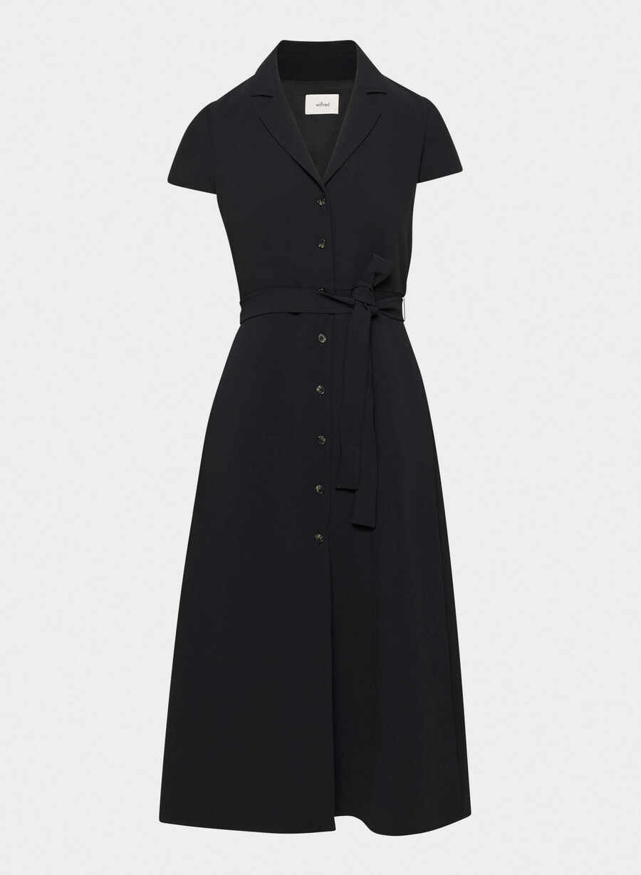 shirt dress black