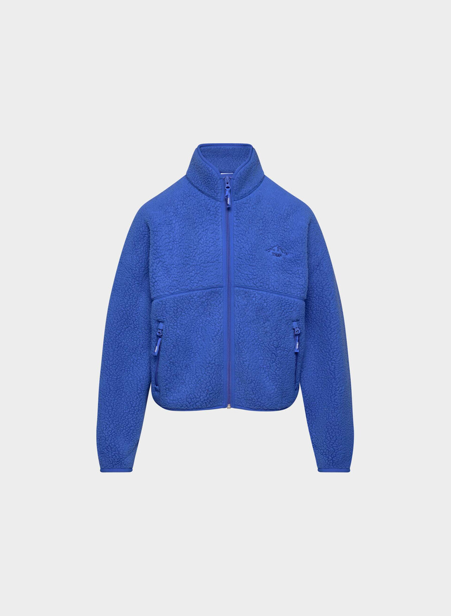 polartec thermal pro mockneck hi-hip zip-up jazz blue