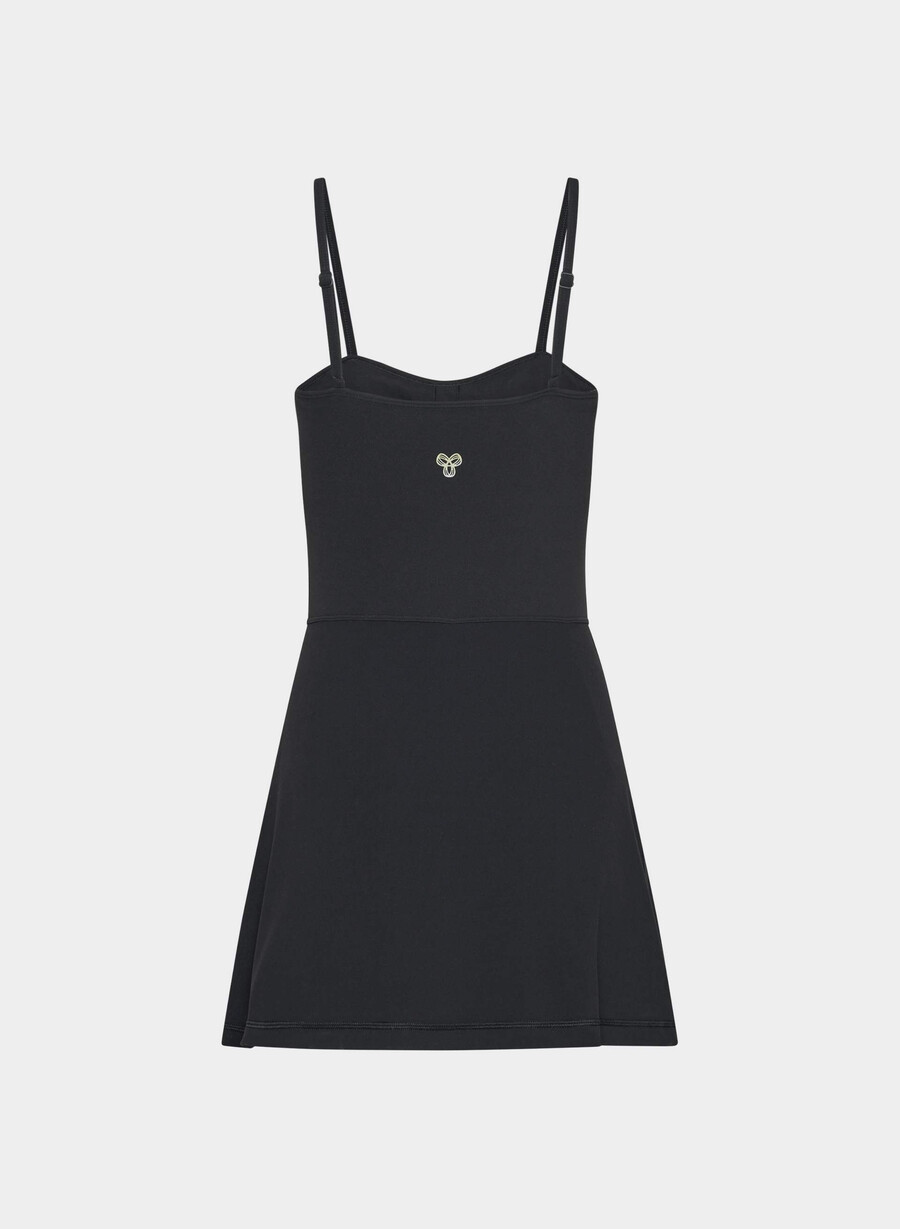 butter toss sweetheart sports dress black