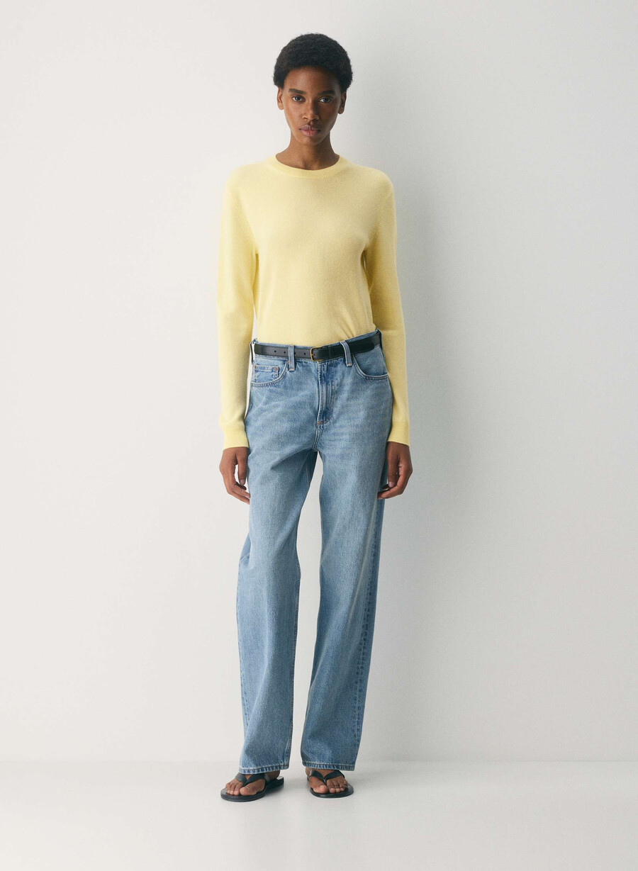 bare cashmere touchstone sweater lemonade