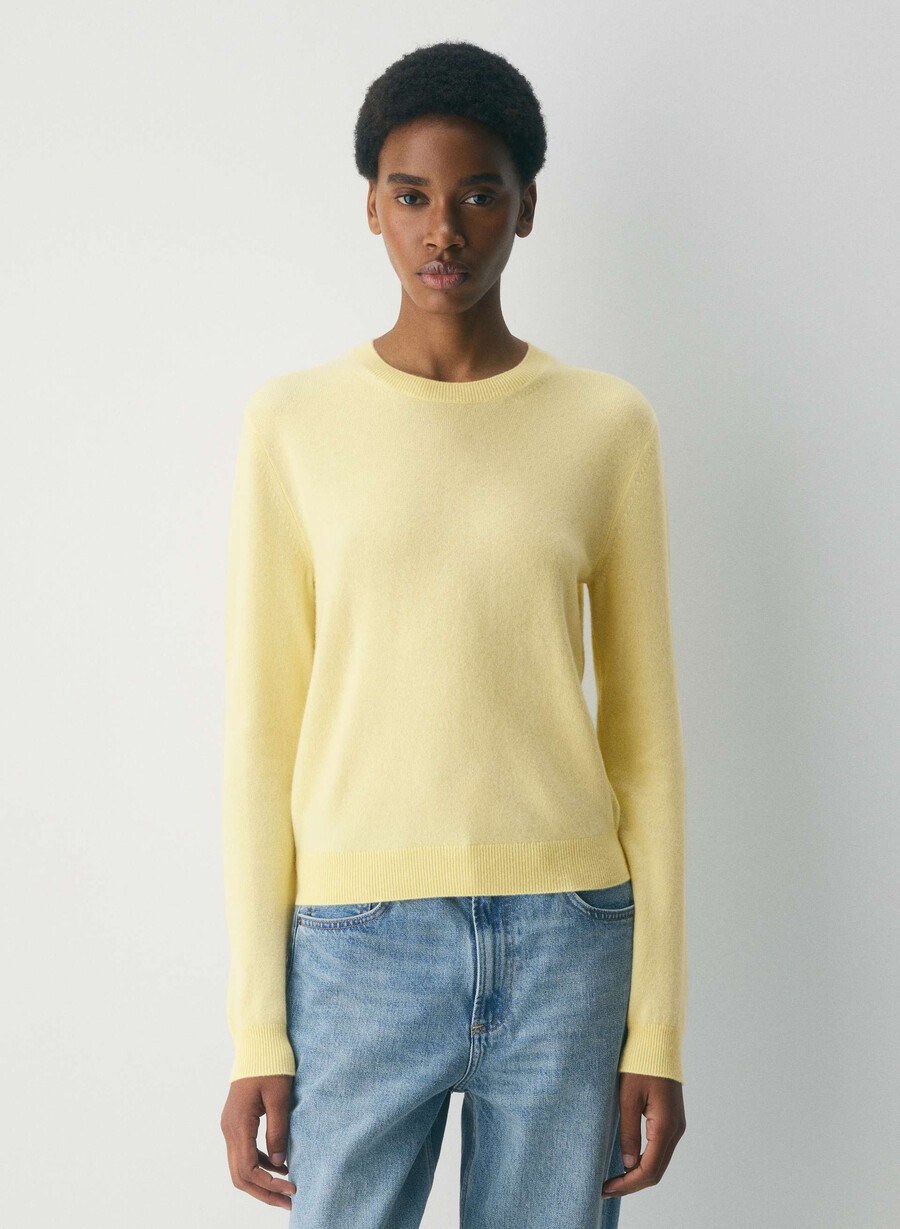 bare cashmere touchstone sweater lemonade