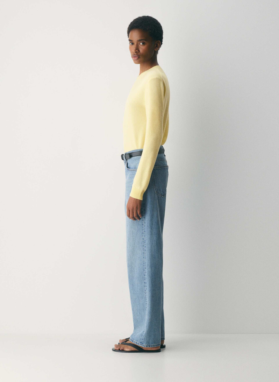 bare cashmere touchstone sweater lemonade