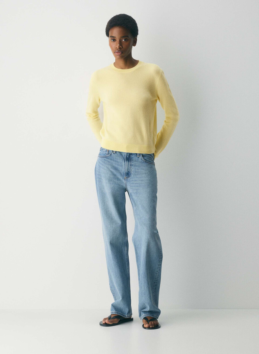 bare cashmere touchstone sweater lemonade