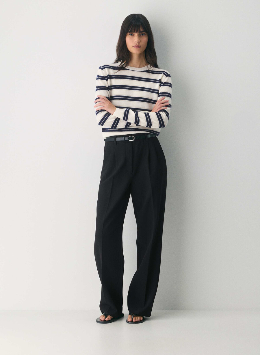 bare cashmere touchstone sweater lt birch admiral