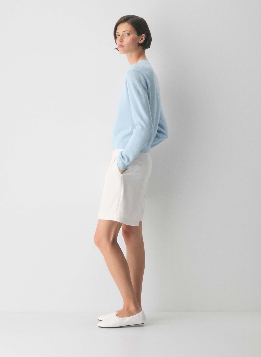 bare cashmere touchstone sweater villa blue