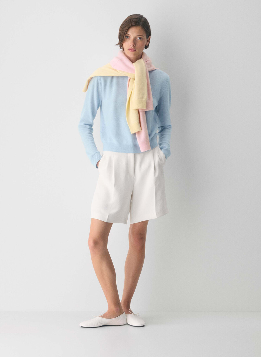 bare cashmere touchstone sweater villa blue