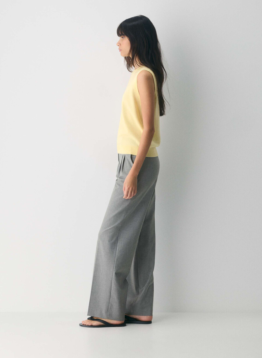 bare cashmere monogram sweater vest lemonade