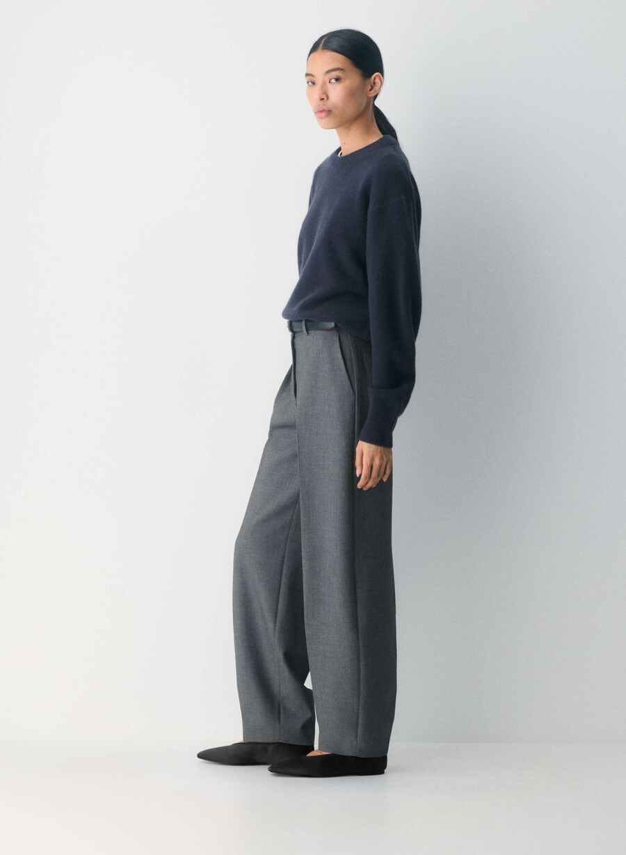 essential cashmere relic sweater dark night navy