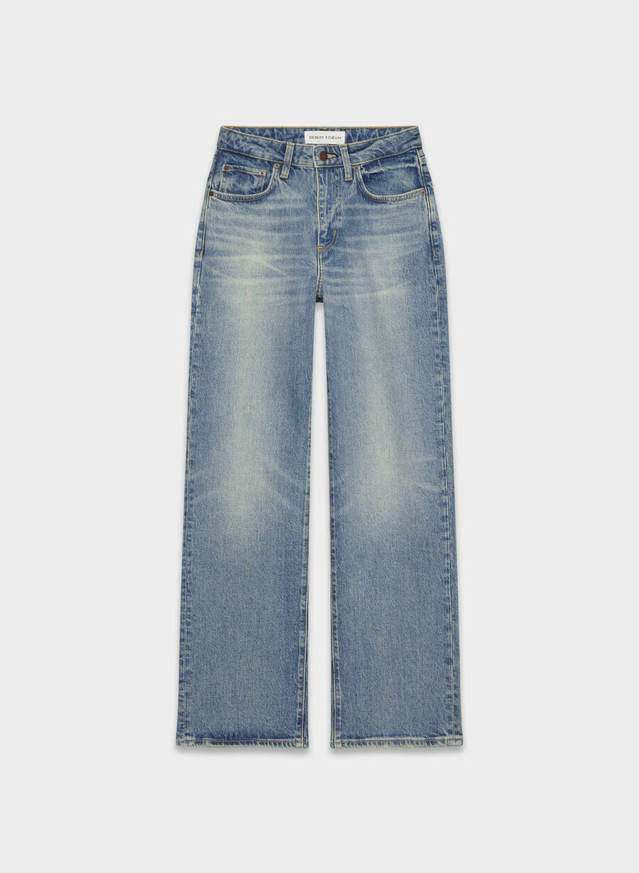 denim forum remy curve-fit hi-rise wide jean vintage medium blue