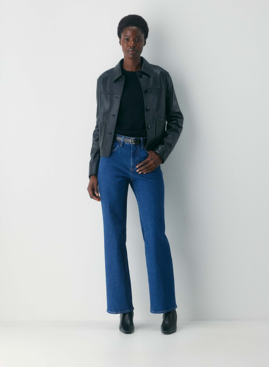 denim forum remy curve-fit hi-rise wide jean true medium blue