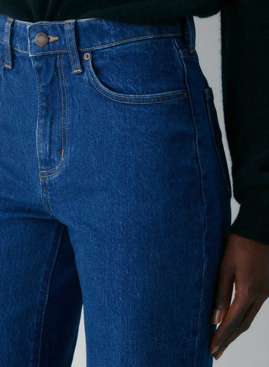 denim forum remy curve-fit hi-rise wide jean true medium blue