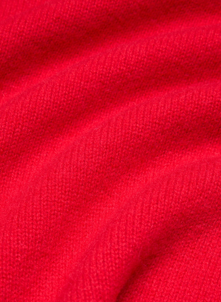essential cashmere nuance sweater flashing red