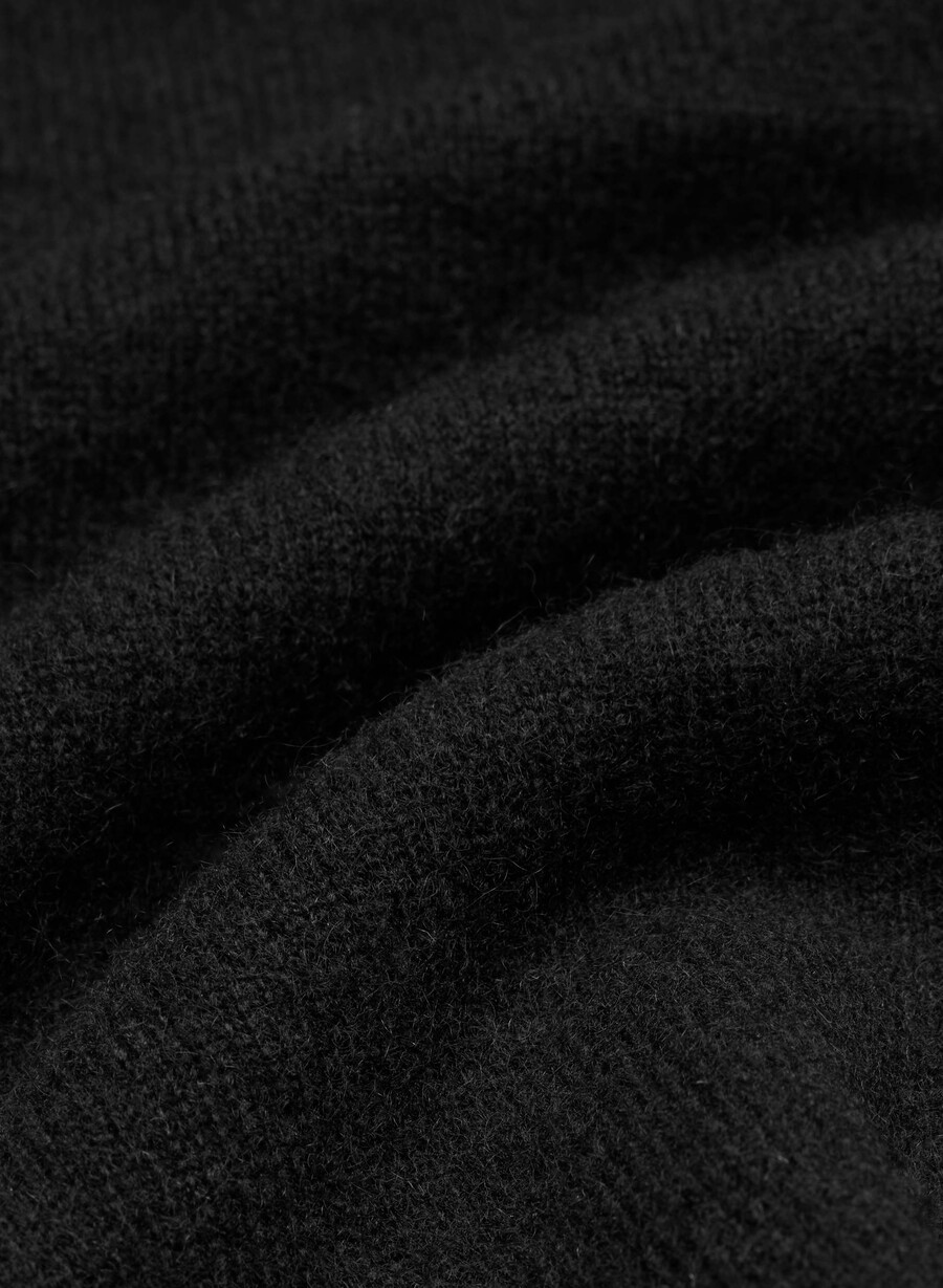 bare cashmere v-neck cardigan black