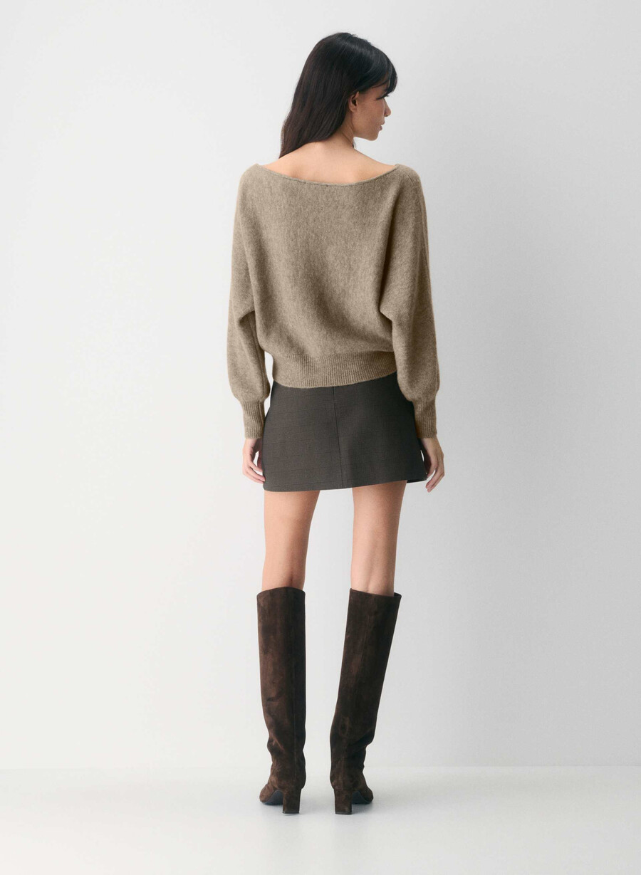 softspoke rhoda sweater heather nomad taupe