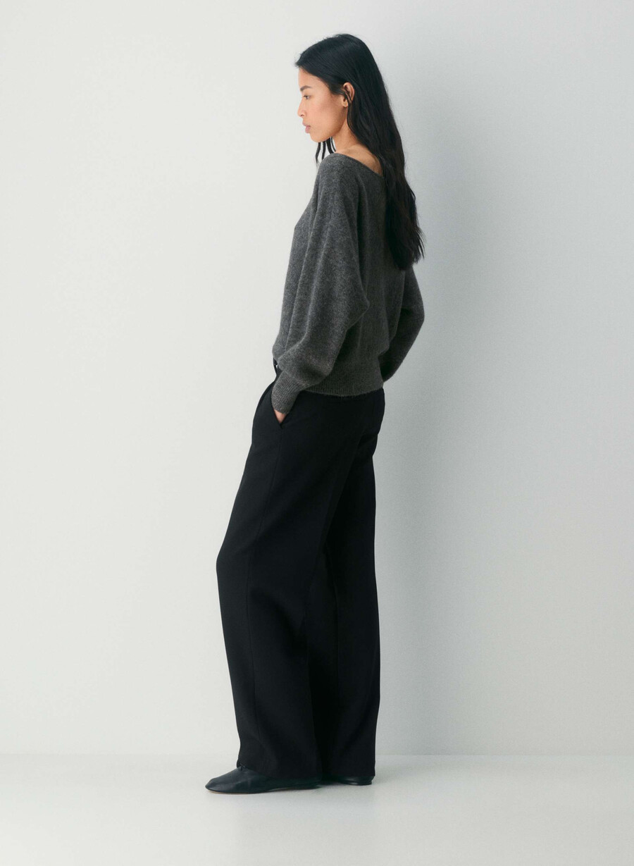 softspoke rhoda sweater heather charcoal