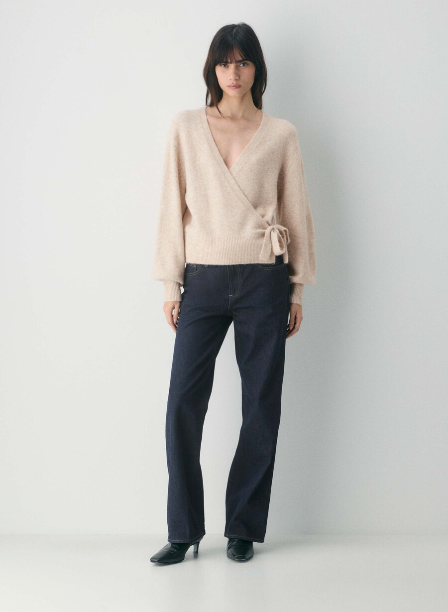 softspoke cassidy sweater heather light oatmeal