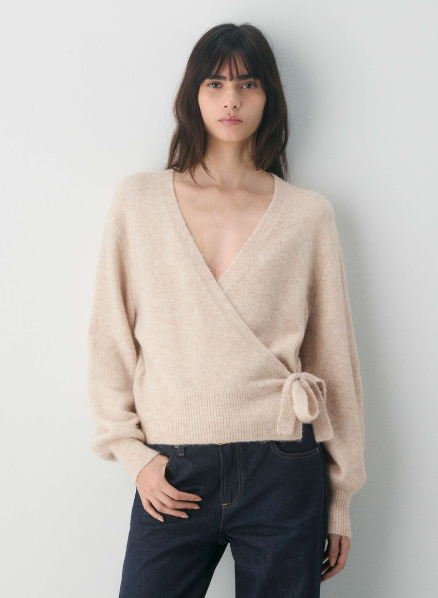softspoke cassidy sweater heather light oatmeal