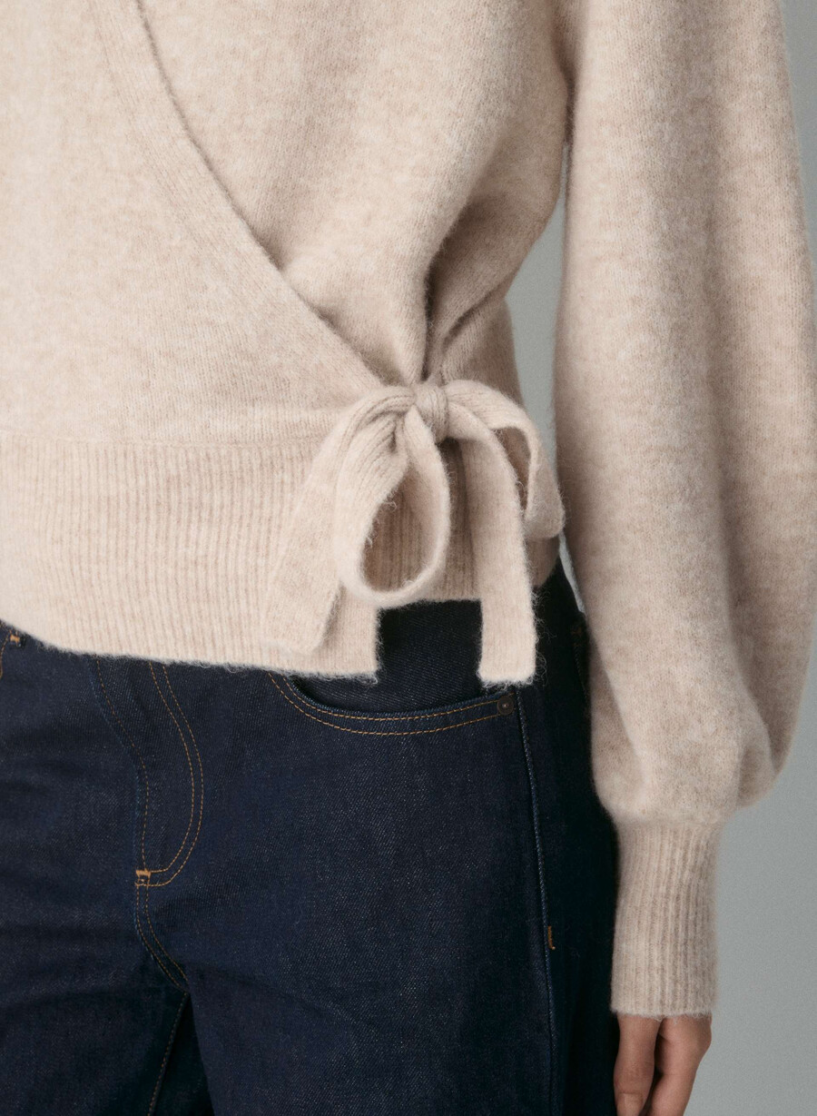 softspoke cassidy sweater heather light oatmeal