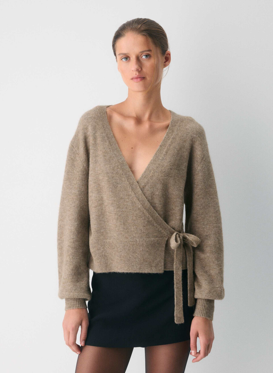softspoke cassidy sweater heather nomad taupe