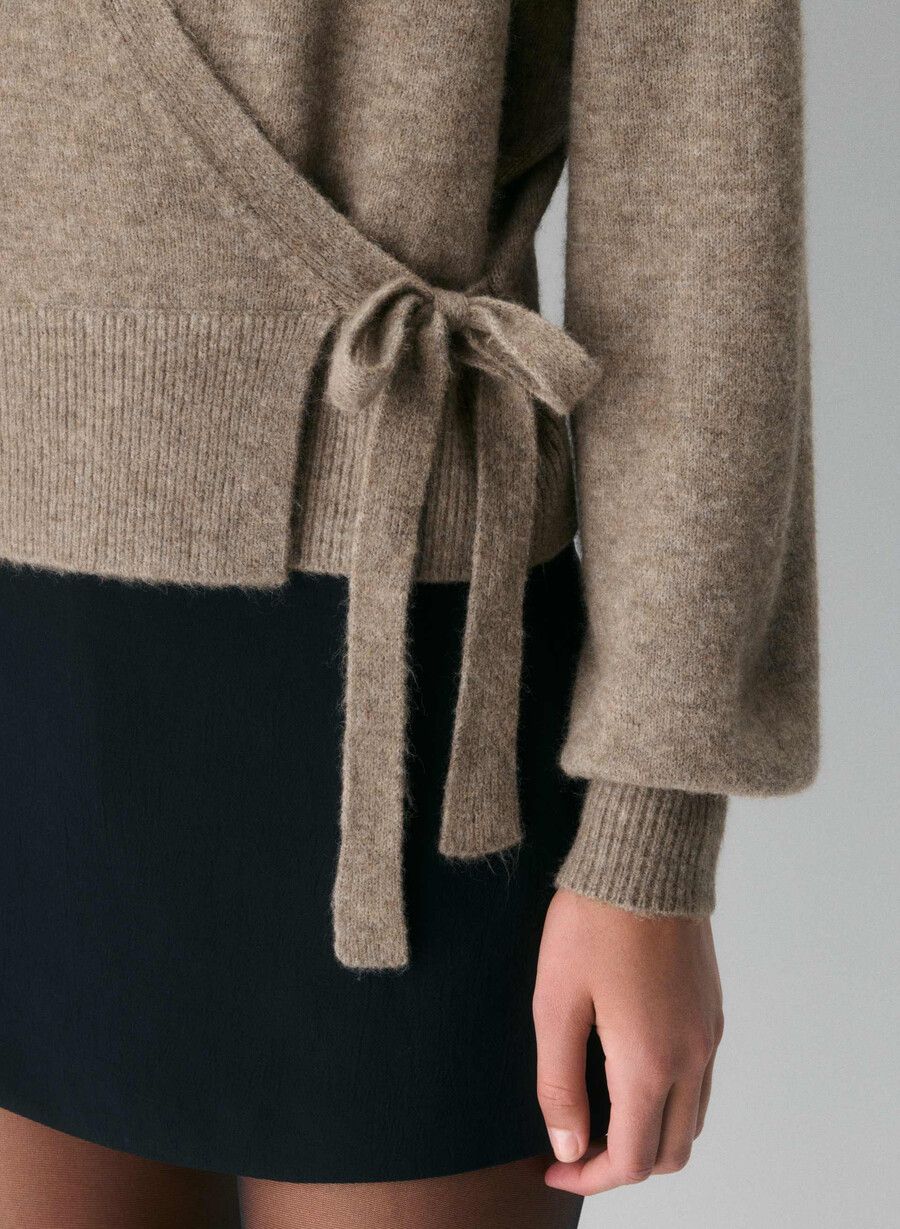 softspoke cassidy sweater heather nomad taupe