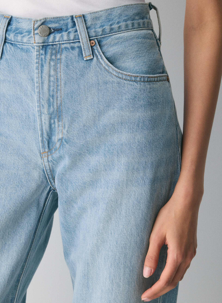 denim forum the 90s marlo hi-rise baggy jean 7 yrs bleu taboo