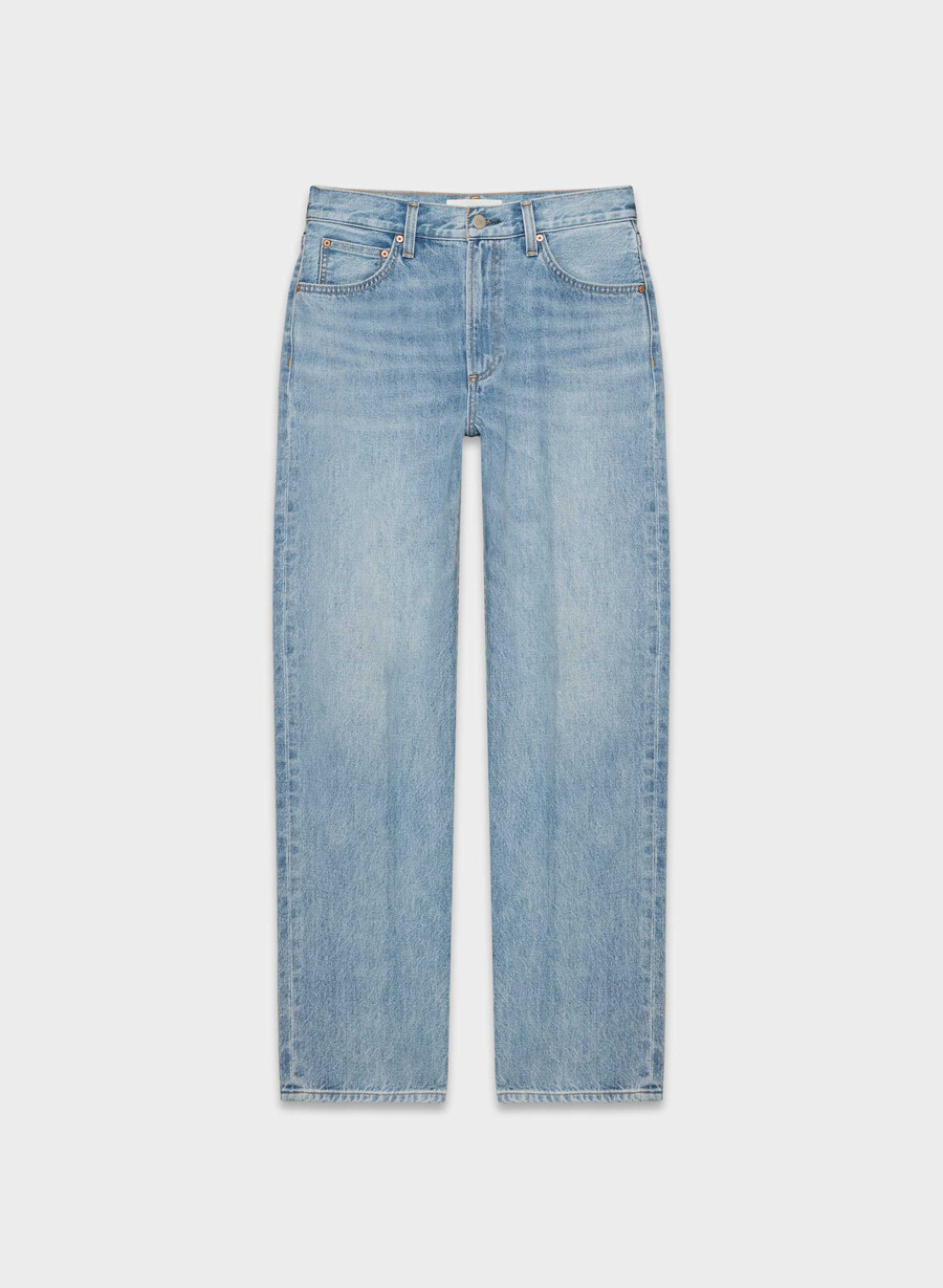 denim forum the 90s marlo hi-rise baggy jean 7 yrs bleu taboo