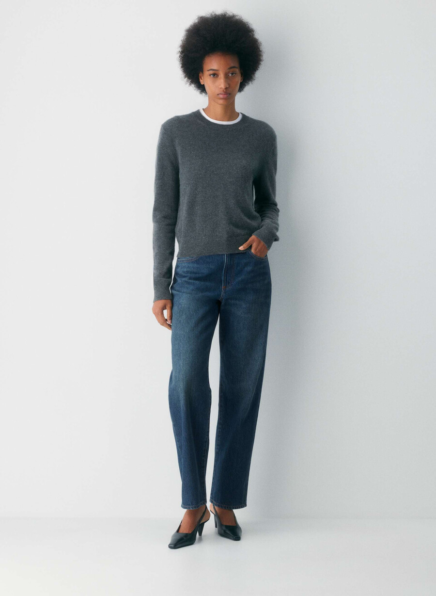 denim forum the 90s marlo hi-rise baggy jean be about dark bleu