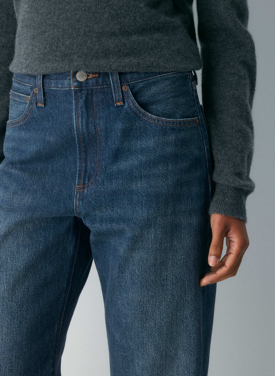 denim forum the 90s marlo hi-rise baggy jean be about dark bleu