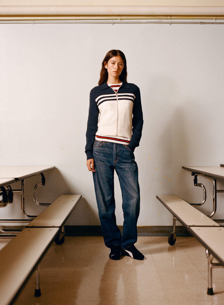denim forum the 90s marlo hi-rise baggy jean be about dark bleu