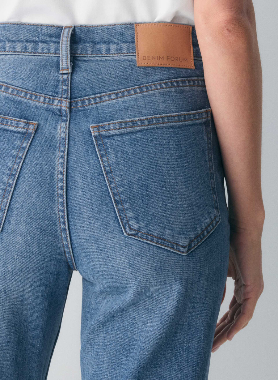 denim forum the arlo hi-rise straight jean 5 yrs kiss n tell bl
