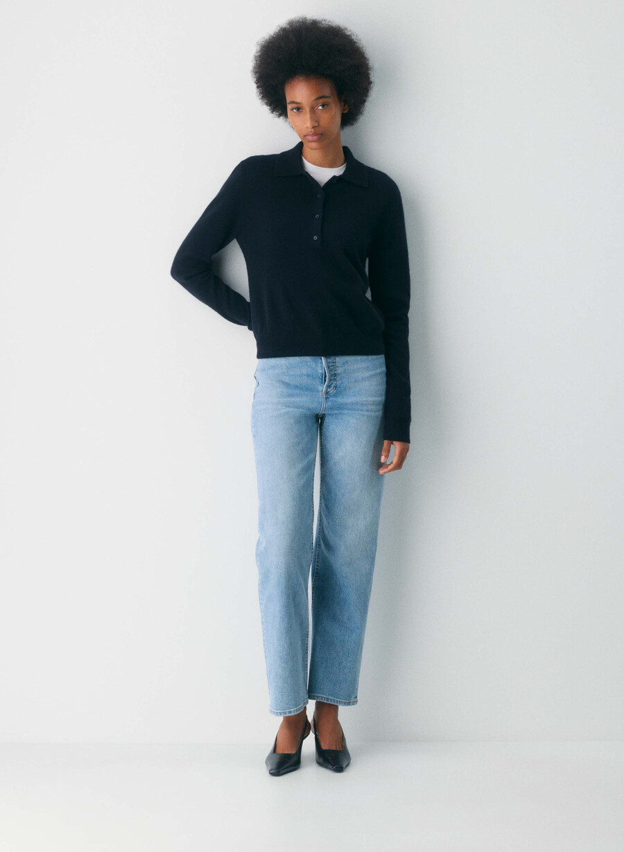 denim forum the arlo hi-rise straight jean 7 yrs bleu taboo