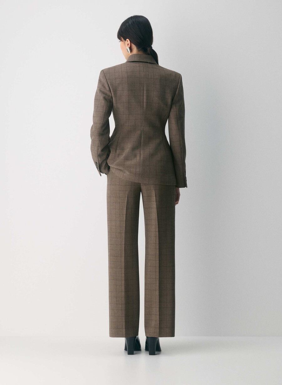 standout blazer - ressential tyson chk browntaup