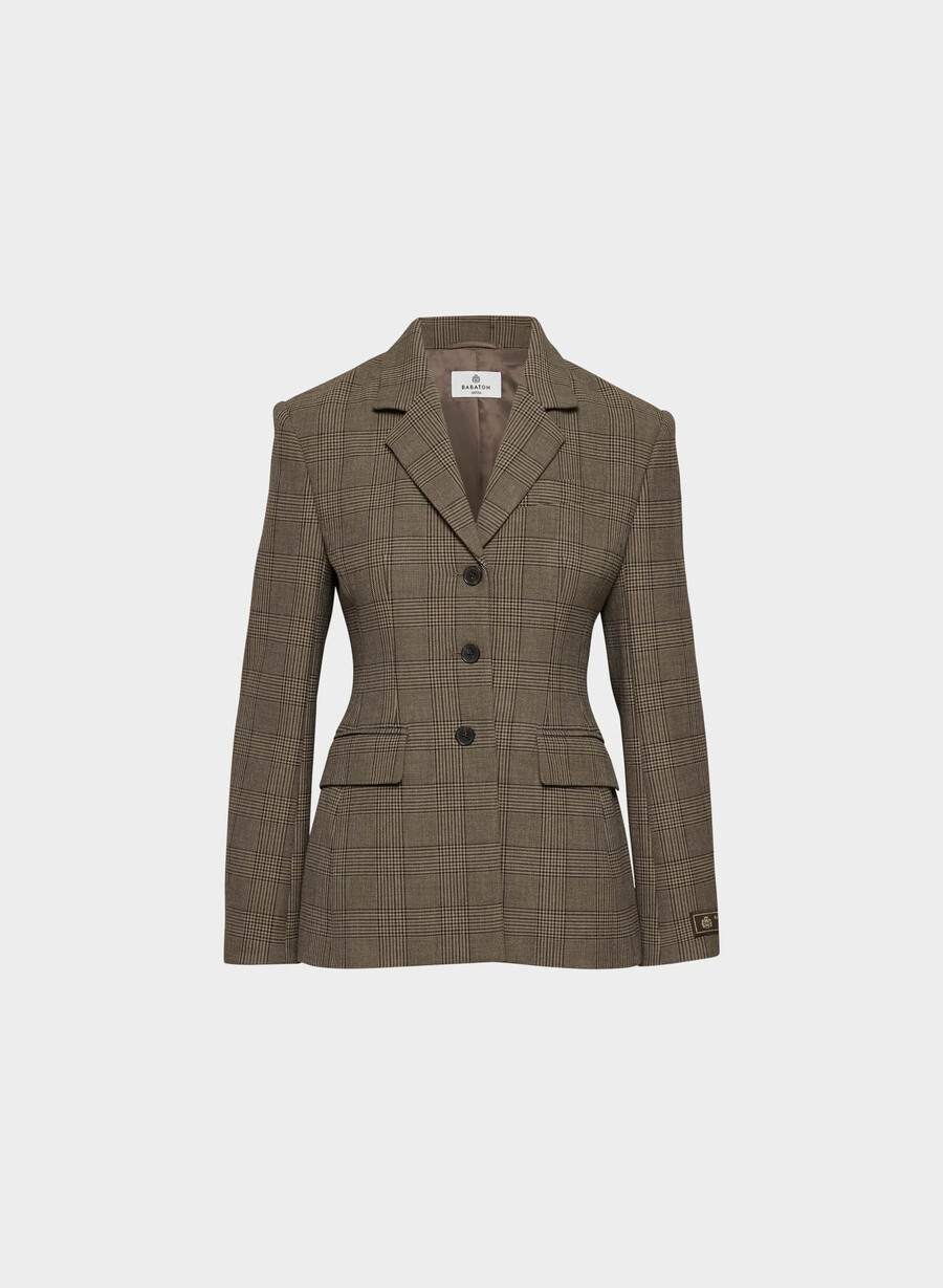 standout blazer - ressential tyson chk browntaup