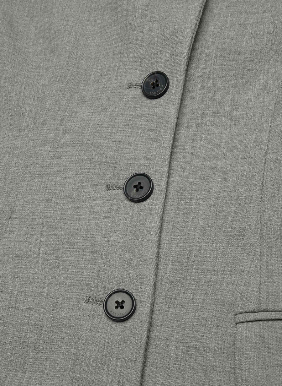 standout blazer - ressential heather dark grey