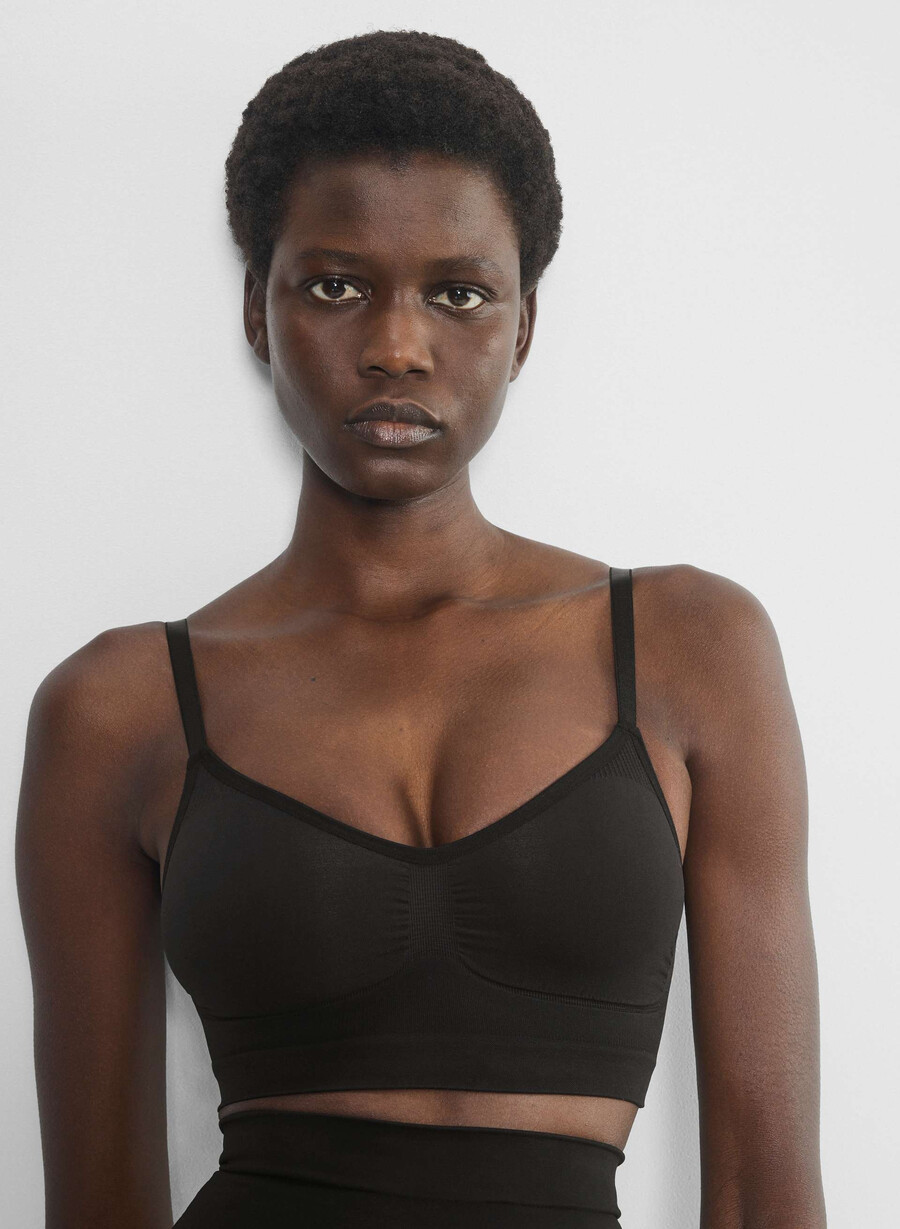 shapeenhance scoop bralette black