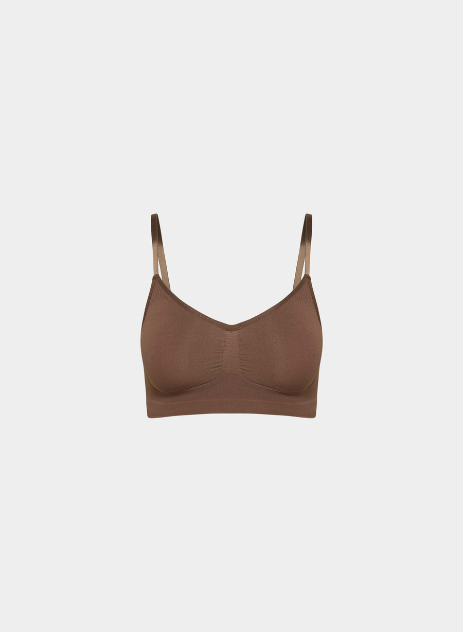 shapeenhance scoop bralette cocoa bean
