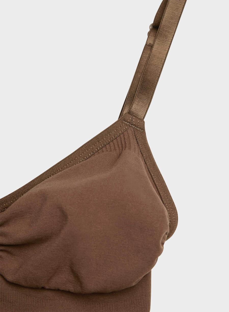 shapeenhance scoop bralette cocoa bean