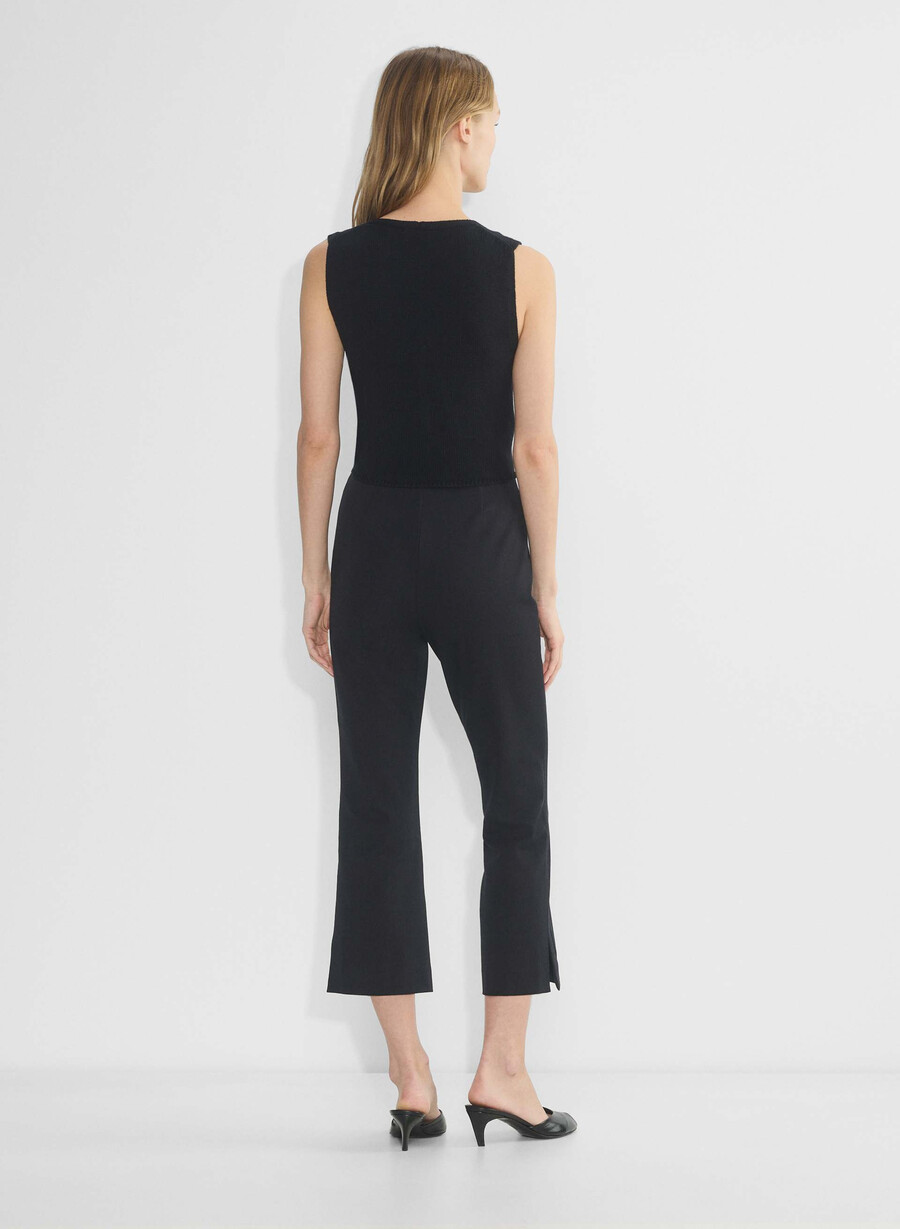basque sweater vest black