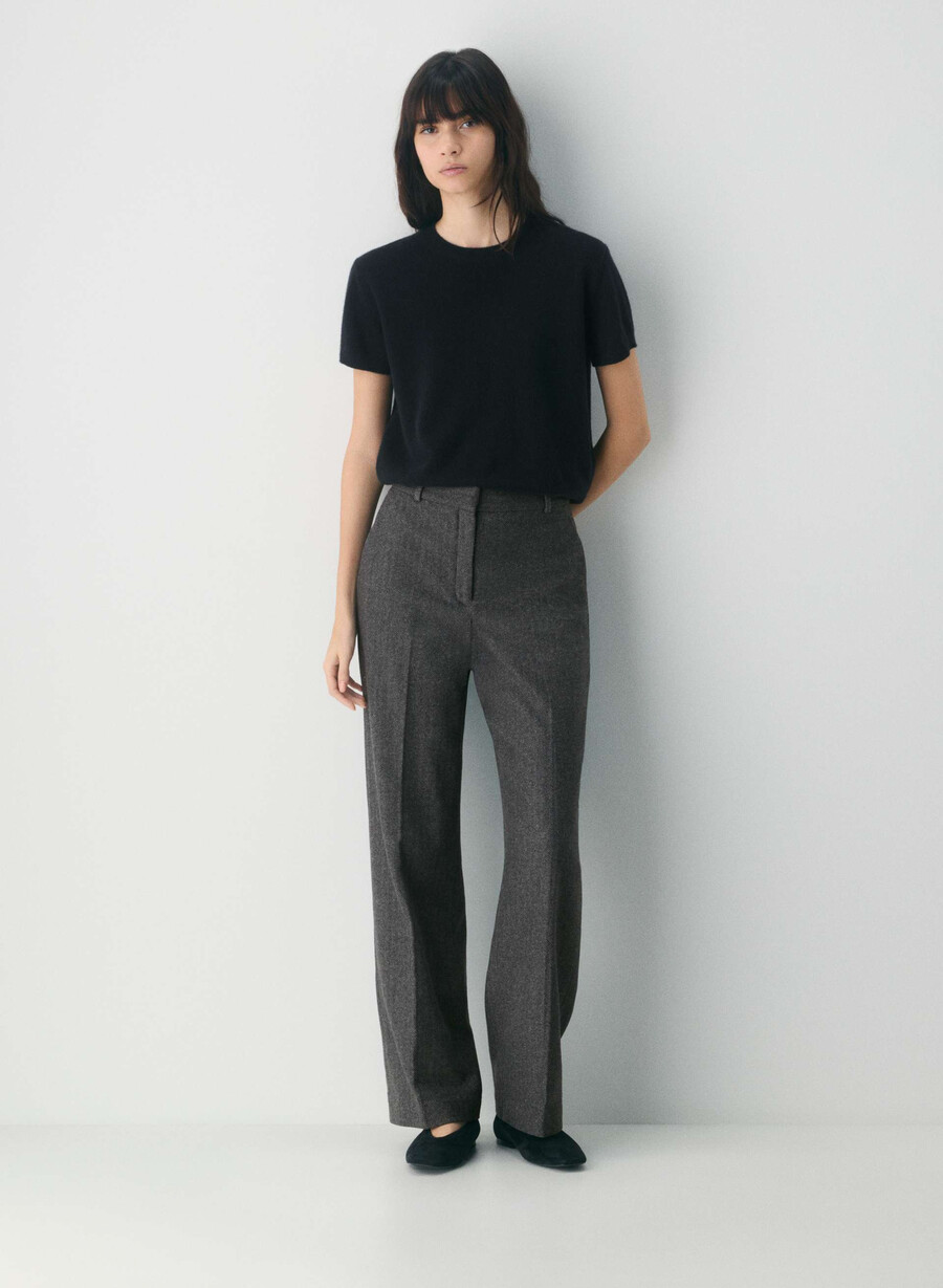 agency pant - precision wool chaney blackgrey