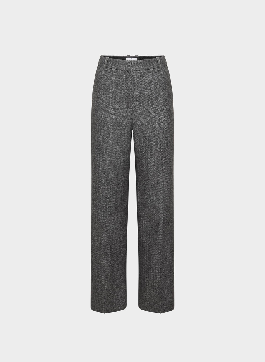 agency pant - precision wool chaney blackgrey
