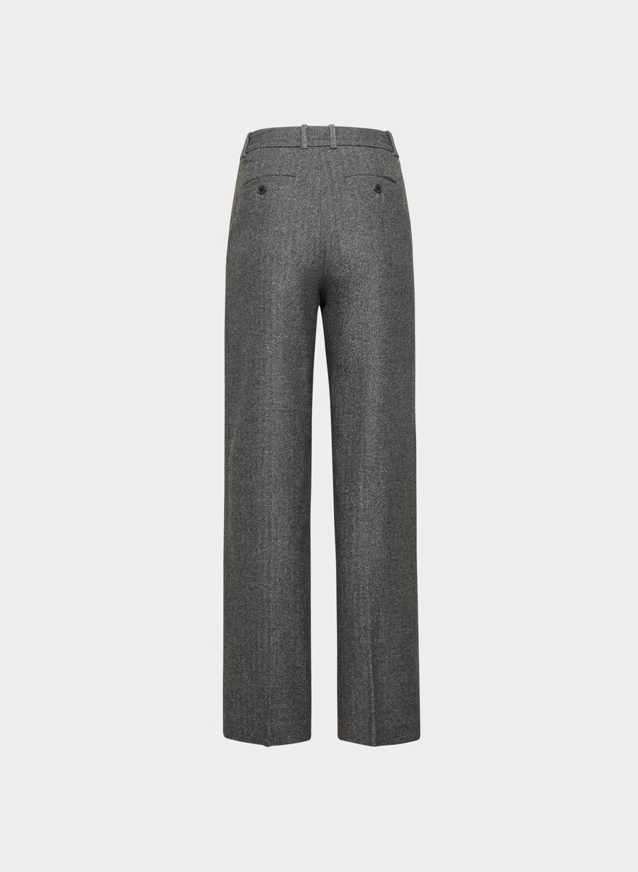 agency pant - precision wool chaney blackgrey