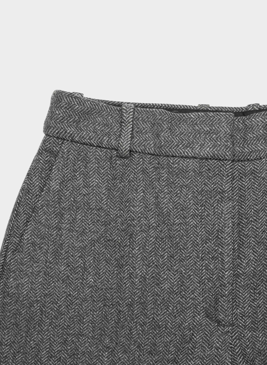 agency pant - precision wool chaney blackgrey