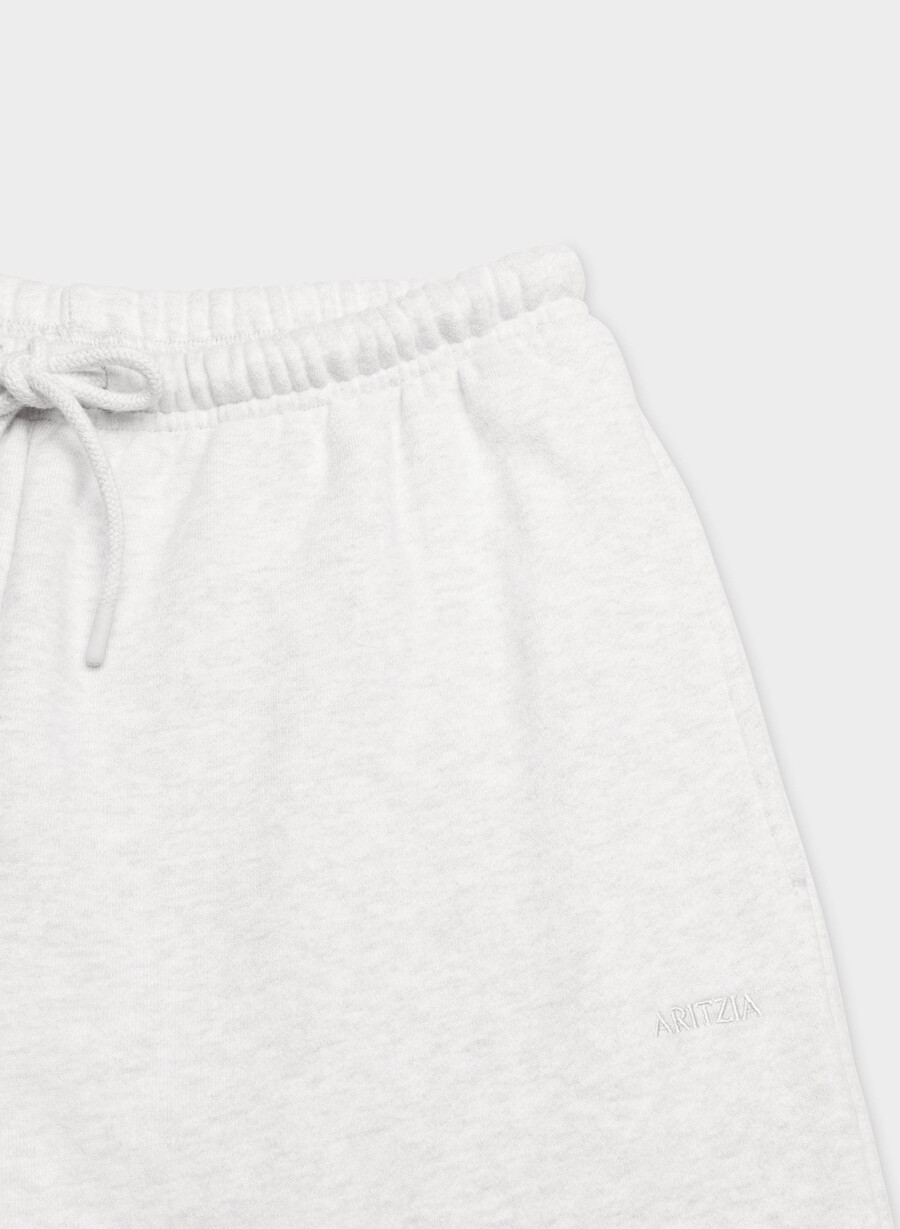 cozy sweatfleece mega flutter sweatpant heather cloud white