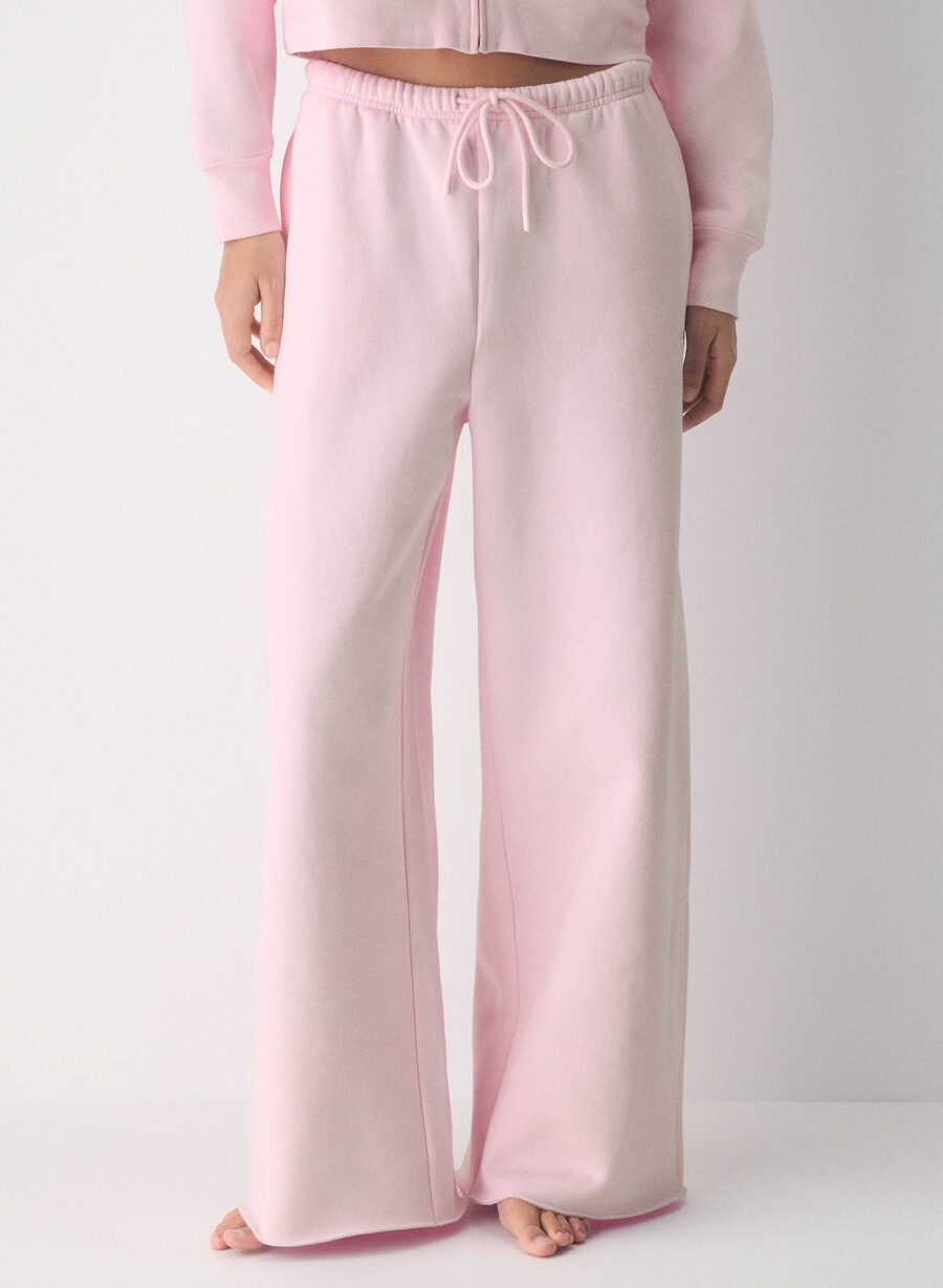 cozy sweatfleece mega flutter sweatpant villa pink