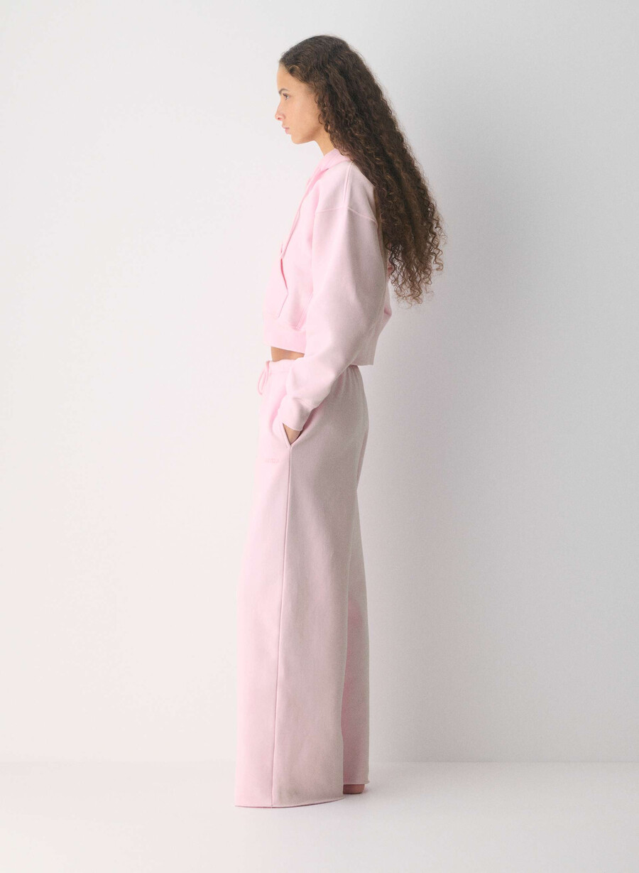 cozy sweatfleece mega flutter sweatpant villa pink